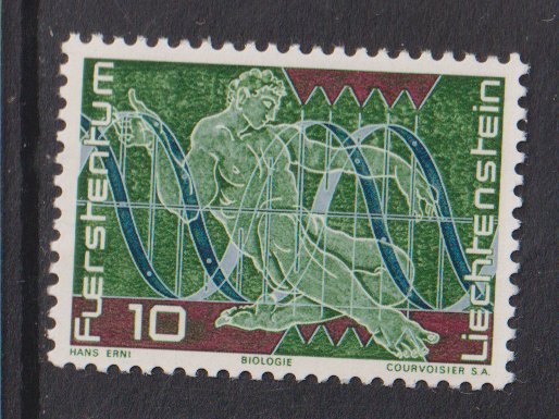 Liechtenstein  #454 MNH  1969  man and DNA molecule 10rp