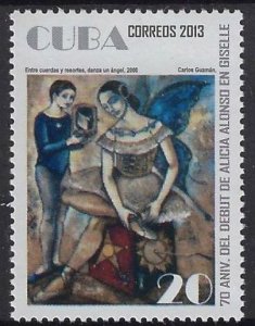 CUBA Sc# 5411  NATIONAL BALLET  Carlos Guzman  2013  MNH