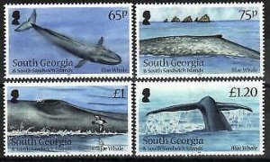 South Georgia Stamp 455-458  - Blue Whales