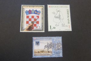 Croatia 1995 Sc 243,252,254 set MNH