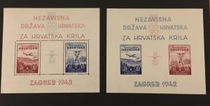 Croatia Sc. #B11-B12, MNH, mint never hinged