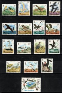 ASCENSION 1976 Birds; Scott 196-211, SG 199-214; MNH