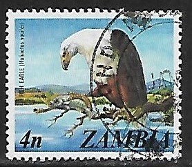 Zambia # 138 - Fish Eagle - used.....{BE13}