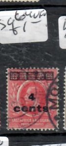 EAST AFRICA & UGANDA KGV 4C/6C     SG 64      VFU          P0326B H