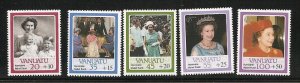 Vanuatu Semi-Postal set mint S.C. B2 - B6