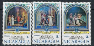 Nicaragua 969-71 MNH 1975 part set (ak3330)