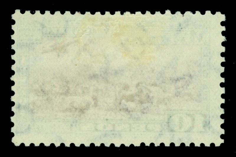 MEXICO 1934 AIRMAIL - Orizaba Volcano 10p blue & maroon  Scott C60  mint MLH
