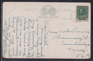 Canada - 1913 Brookfield, NS Split Ring on Card to States