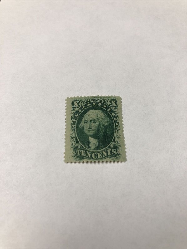 US Stamps Scott # 35 Unused Extra Fine Original Gum With PF Certificate. 
