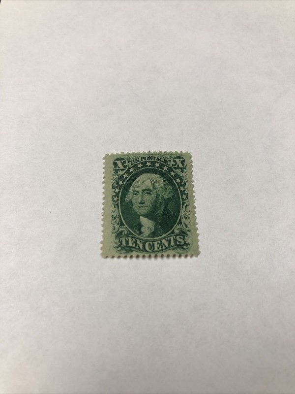 US Stamps Scott # 35 Unused Extra Fine Original Gum With PF Certificate.