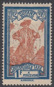 French Guiana J19 Used CV $1.90