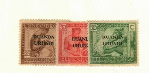 Ruanda Urundi #10-12 MH Local Scenes