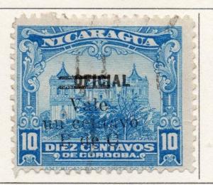 Nicaragua 1919-21 Early Issue Fine Used 1c. Surcharged 111012