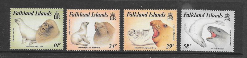 FALKLAND ISLANDS #161-4  SEALS  MNH