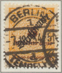Germany Deutsches Reich Hyper Inflation 5 Md ovpt. Dienstmarke stamp Mi85 1923