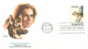 First Day Cover, Seeing for Me Stamp, Guide Dog Program