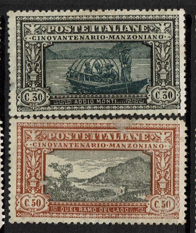 Italy SC# 167 and 168, Mint Hinged, Hinge Remnant, see notes - S4232