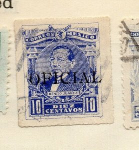 Mexico 1934-35 Early Issue Fine Used 10c. Official Optd NW-192208