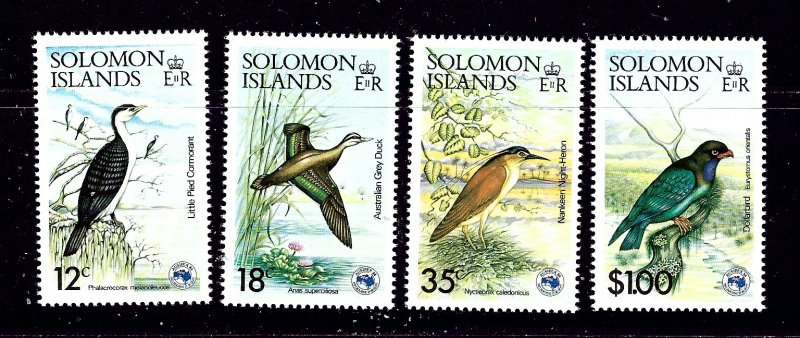 Solomon Is 535-38 MNH 1984 Birds