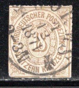 German States North German Confederation Scott # 11, used