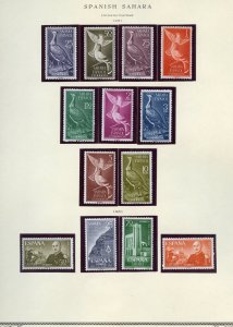 SPANISH  SAHARA SELECTION I MINT HINGED  AND NEVER HINGED STAMPS  