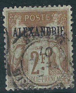 France Offices Alexandria 14 Y&T 17  Used SOTN F/VF 1900 SCV $80.00