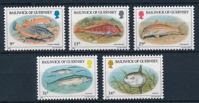 [29363] Guernsey 1985 Marine Life Fish MNH