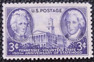 US #941 USED Single Tennessee Statehood SCV $.25 L14