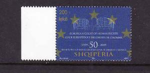 Albania-Sc#2873-unused NH set-Court of Human Rights-2009-