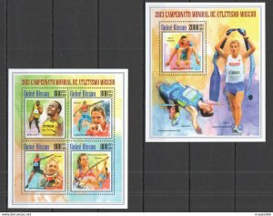 2013 Guinea-Bissau Sport World Athletics Kb+Bl ** Stamps St1252