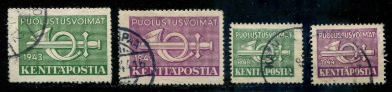 Finland SC# M4-7 Military Stamps  Used