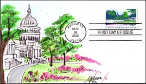 Scott 4716 45 Cents Beautiful Cities Mellisa Fox Hand Painted FDC 1 Of 6