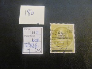 Berlin 1956 Used Signed Schlegel MI.155I XF 60 EUROS  (186)