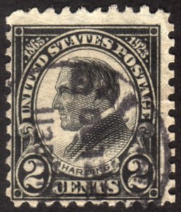 1923, US 2c, Harding, Used, Sc 612