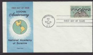 US 1237 Sciences 1963 Fluegel U/A FDC