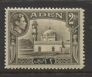 ADEN - Scott 20 - KGVI Definitive Issue - 1938 - MNH - Single 2a Stamps