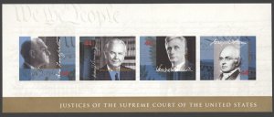 2009 US Scott #4422 44c Supreme Court Justices Sheet of 4 MNH