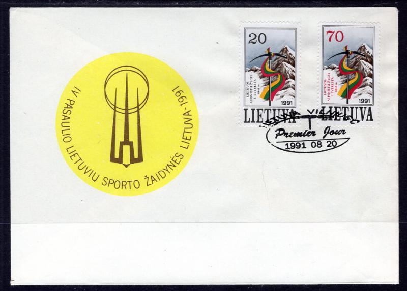 Lithuania 398-399 U/A FDC