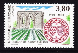 France 2727 MNH 1999 Court of Saint-Emilion - 800th Anniversary Issue