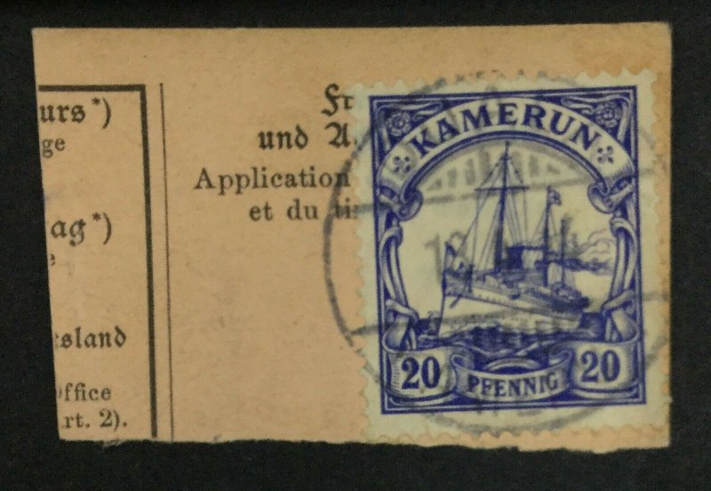 MOMEN: GERMAN COLONIES CAMEROUN SC #23 1914 USED LOT #62347