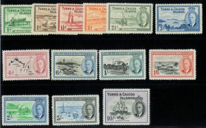 P2710 - TURKS AND CAICOS YVERT 147/59 GEORGE THE V DEFINITIVE SET. MNH-