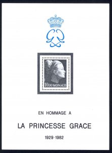 Monaco Sc# 1367 MNH Souvenir Sheet 1983 10fr Princess Grace