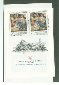 Czechoslovakia & Czech Republic #2715-2716 Mint (NH) Souvenir Sheet