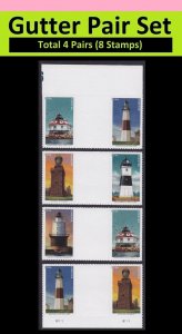 US 5621-5625 Mid-Atlantic Lighthouses F vert gutter pair set 4x2 MNH 2021