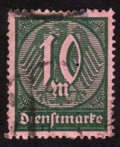 1923 Germany, 10Mk, Used, Sc O18