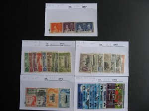 Sierra Leone MNH stamps assembled in sales cards