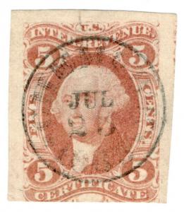 (I.B) US Revenue : Certificate 5c (first issue)