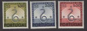 PORTUGAL SG1326/8 1967 6th EUROPEAN RHEUMATOLOGICAL CONGRESS MNH