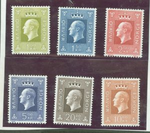 Norway #537-543  Single (Complete Set)