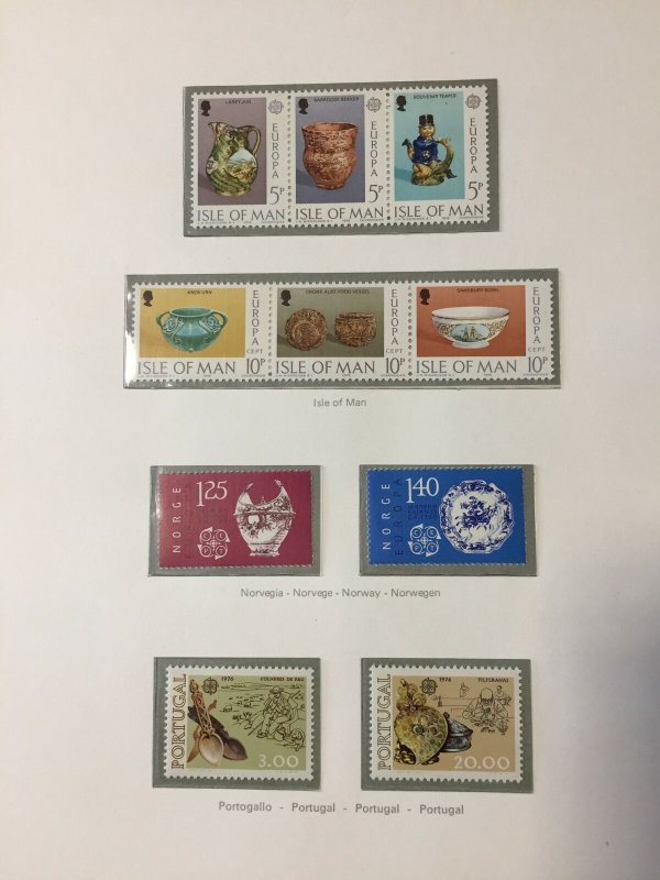 Europa 1975/76 MNHSheets On Pages Appx 100 Items LA 667